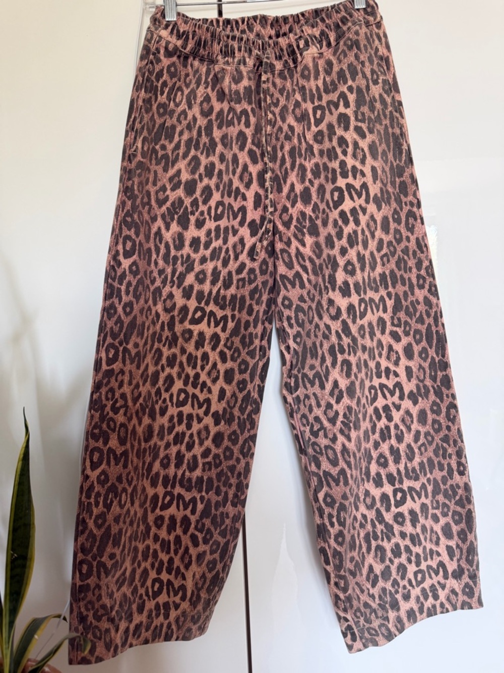 Damson Madder Rafe Wide Leg Leopard Pants